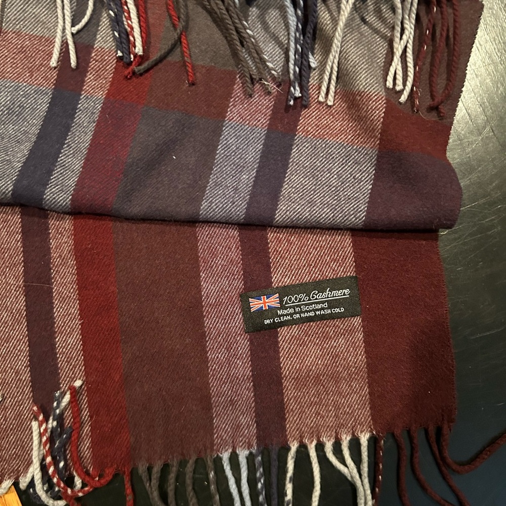 100% Cashmere. 64” Scarf